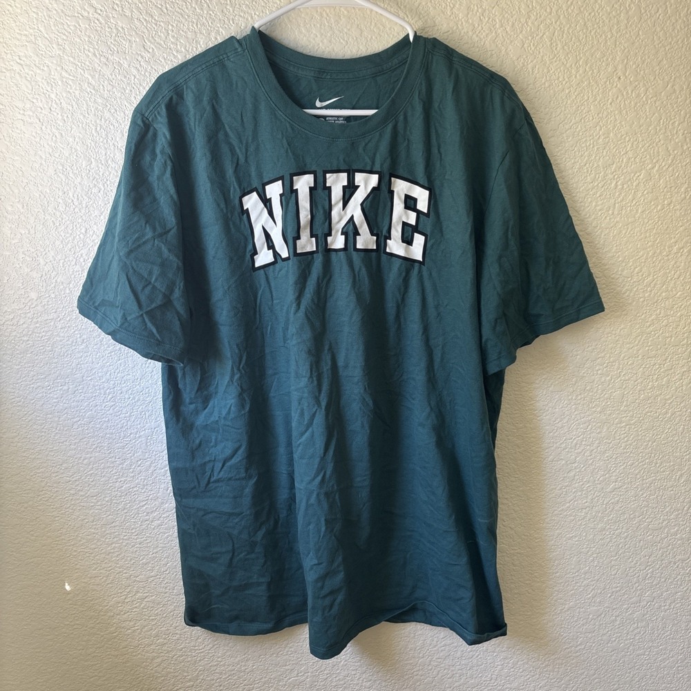 Y2K Nike block green shirt size XL